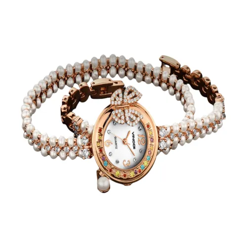 LANDU Кварцевый механизм, Женские часы, 36 мм, Жемчужная раковина, Цвет