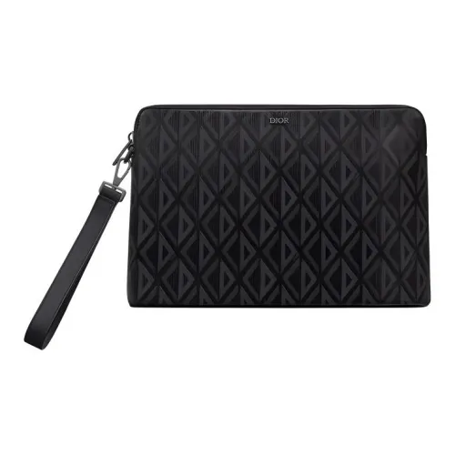 DIOR Холст и кожа Сумка Клатч Мужской Черный