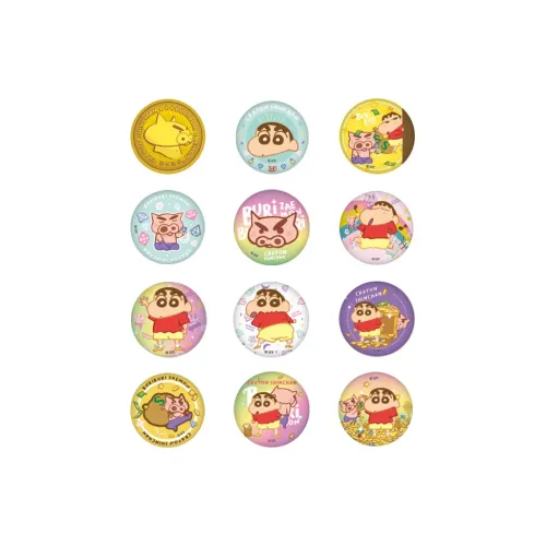 Simplicity and cultural creation Карандаш SHIN Chan Characters Жестяной Кошелек Sub Коллекция Значки