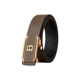 Кофейный с золотой пряжкой