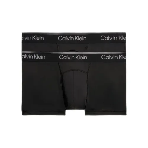 CK Calvin Klein LOW Ступенчатый шов Основная часть 2 упаковки Трусы Европейская версия Мужской 2 упаковки Черный