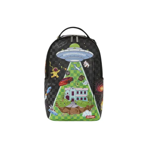 SPRAYGROUND Искусственная кожа Рюкзак Унисекс Зеленый Черный