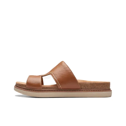 Clarks Резиновая подошва устойчивые слипоны женские коричневый