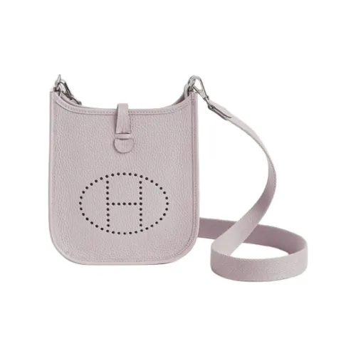 HERMES Evelyne Taurillon Clemence Коровья кожа Сумка через плечо Женская Светло-фиолетовая