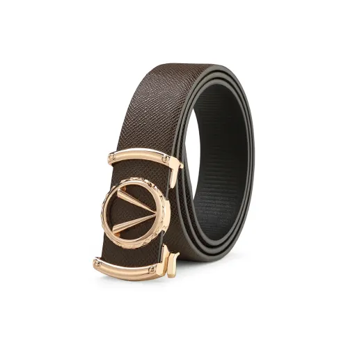 LUCKY LION Внутренний одяг Автоматическая застежка Бизнес Коровья кожа Ремни Мужской 3,3 см