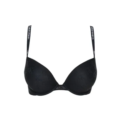 CK Calvin Klein PUSH UP Plunge Бюстгальтер Европейская версия Женские Черный