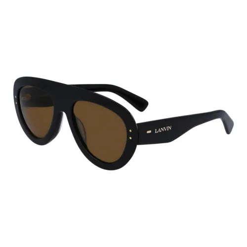 Lanvin Ацетат Нерегулярная форма Солнцезащитные очки Унисекс Черный