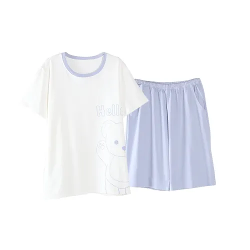 ROUKEER Пижамный комплект мужской светло-синий