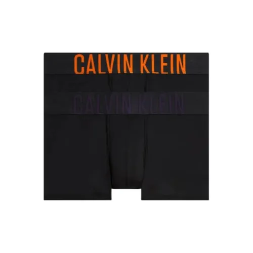CK Calvin Klein LOW Ступенчатый шов Основная часть 2 упаковки Трусы Европейская версия Мужской 2 упаковки Черный