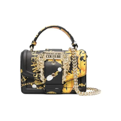 VERSACE JEANS COUTURE Полиэстер Сумка Женская Черное Золото