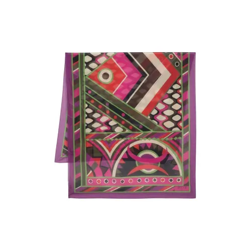 EMILIO PUCCI Хлопковый шелк Шарфы Унисекс Многоцветные