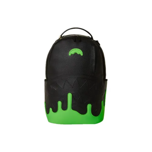 SPRAYGROUND Ткань с искусственной кожей рюкзак унисекс черный зеленый
