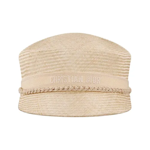 DIOR Плетеные береты Женские Бежевые