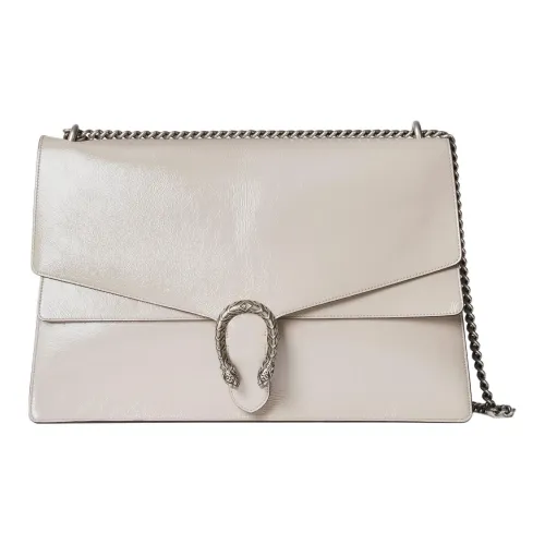 GUCCI Dionysus Лакированная кожа Сумка через плечо Сумка на плечо Большая Женская Светло-серый