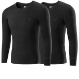 2-Пачка Топов (Черный + Черный) Хлопок, безопасный для кожи / 3A, антибактериальный