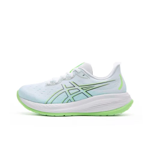 Asics Gel CUMULUS 26 Low Топ Беговые кроссовки Мужские Белые Зеленые