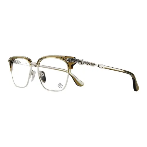 Chrome Hearts Пластина And Металл Нерегулярная форма Оправы для очков Унисекс Коричневый