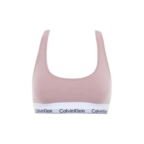 Calvin Klein Без подкладки Бюстгальтер Бралетт Европейская версия Женские Кожа Розовый