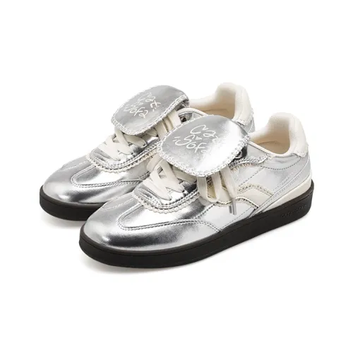 Cat&Sofa Немецкие армейские кроссовки Low Top Матовый Серебряный Унисекс
