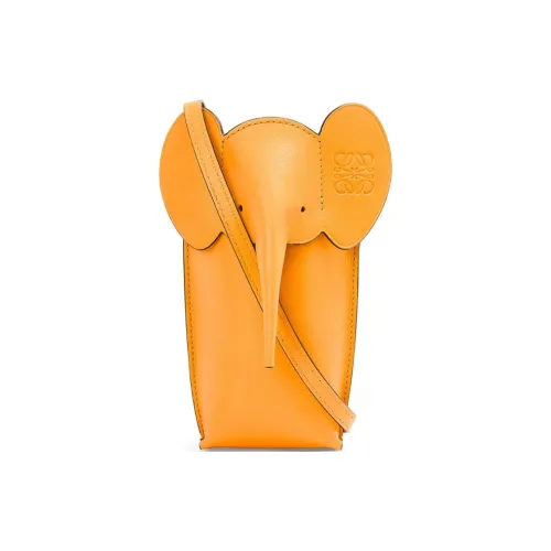 LOEWE Elephant Pocket Чехол для телефона из коровьей кожи сумка через плечо сумка на плечо женская желтая