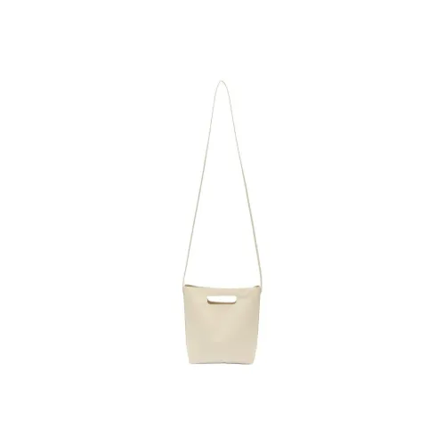 MUJI Artificial Leather One Shoulder Bag Standard Women's Beige White Black MUJI Искусственная кожа Одно плечо Сумка Стандартная Женская Бежевый Белый Черный