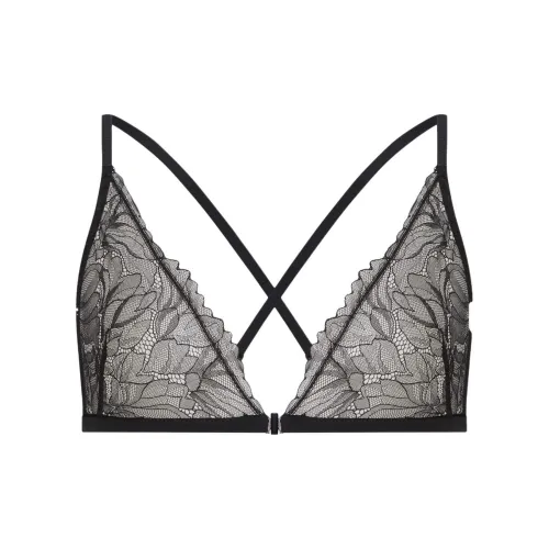 CK Calvin Klein Без подкладки Треугольный бюстгальтер версия для Европы женский черный