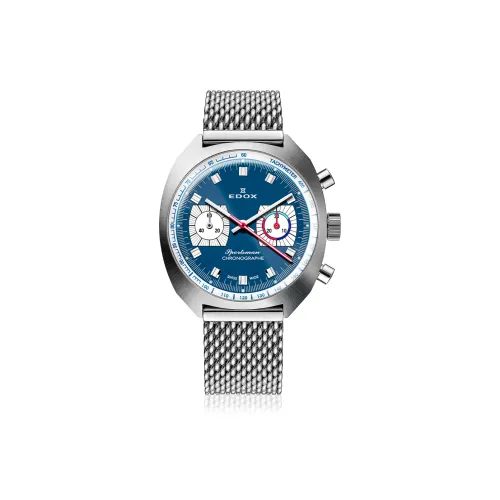 EDOX Автоматический Механический Механизм Мужские Часы 41 мм Синий