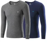 2-компонентный топ (темно-серый конопля + темно-синий) из хлопка, безопасный для кожи, с антибактериальным эффектом 3A