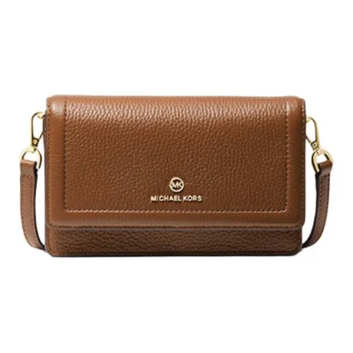 MICHAEL KORS Jet Set Charm Series Коровья кожа Маленькая квадратная сумка Сумка через плечо Маленькая Женская Верблюжий коричневый