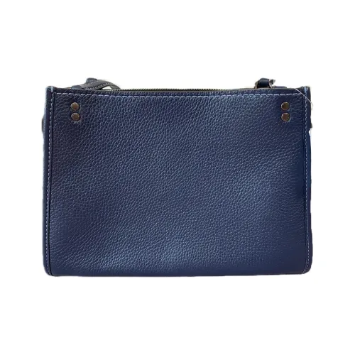 COACH Rogue Кожа Сумка Сумка через плечо Средняя Женская Морской синий