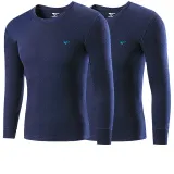 2-компонентный топ (темно-синий + темно-синий) из хлопка, безопасный для кожи, с антибактериальным эффектом 3A