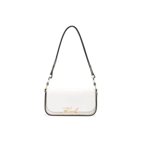 KARL LAGERFELD Телячья кожа Сумка через плечо Унисекс Белый