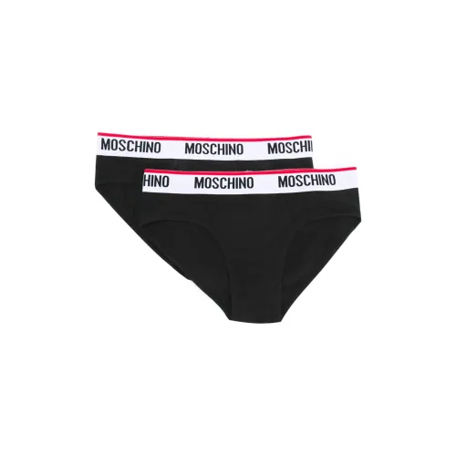 MOSCHINO 2 пачки черные мужские трусы-бикини