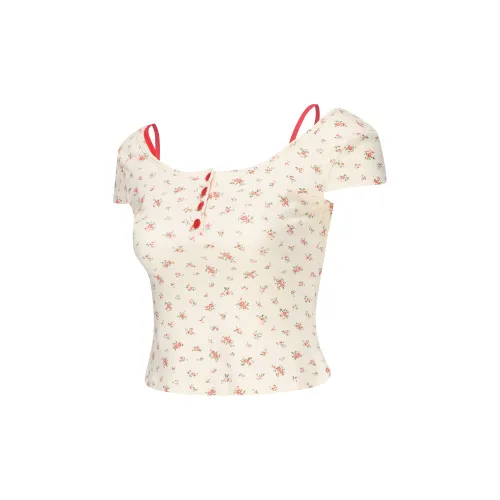 Vine Color Модная Универсальная Рубашка T Женская Абрикосовая Товар