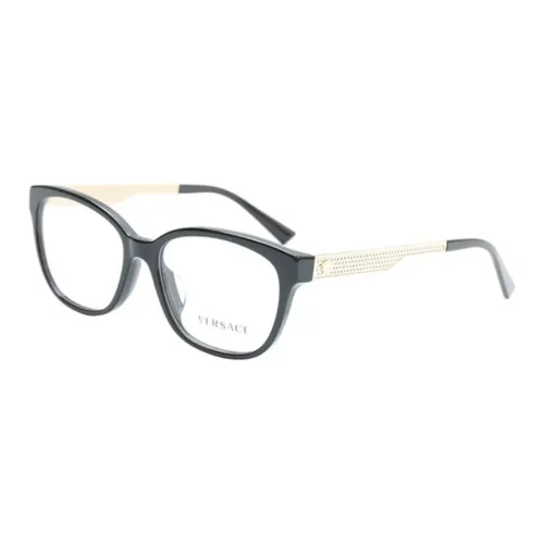 VERSACE Металл Пластина Прямоугольный Оправы для очков Женские Черный