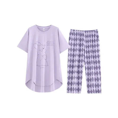 White Ran Пижамный комплект женский светло-фиолетовый