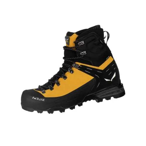 SALEWA ORTLES ASCENT MID GORE TEX Противоскользящий Устойчивый к износу Водонепроницаемый Высокий Топ Походная обувь Мужская Желтая
