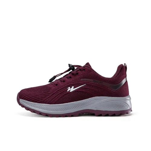 DOUBLE STAR 88 Низкий Топ Беговые Кроссовки Женские Бордовый