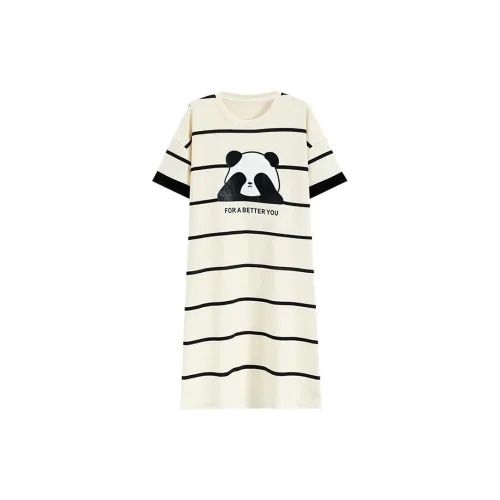 Tianmicat Ночная сорочка Женская Кремовый Абрикос