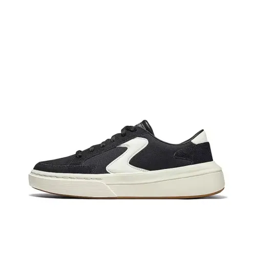 Skechers Court Classics Дышащая Поддержка Низкий Топ Скейтбординг Кроссовки Мужские Черный Бежевый