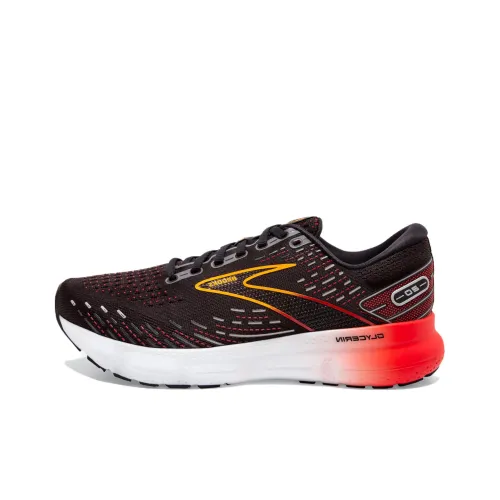 Brooks Glycerin 20 противоскользящие низкие беговые кроссовки для мужчин черные и красные