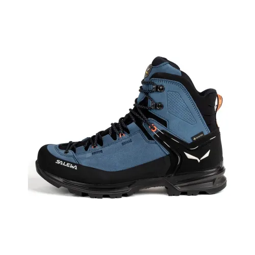 SALEWA Mountain Trainer 2 Дышащие и Износостойкие Носки Crew Outdoor Мужские Синие Черные