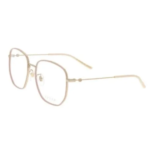 GUCCI Нерегулярная форма Оправы для очков Женские Золото