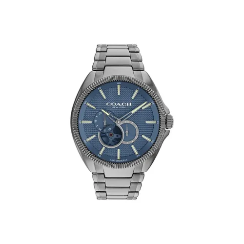 COACH JACKSON Collection Мужские часы Механический механизм ремешок из нержавеющей стали 44 мм синий циферблат