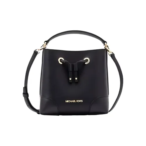 MICHAEL KORS Mercer Кожа Ведрообразная Сумка Сумка через плечо Сумка через плечо Маленькая Женская Черная
