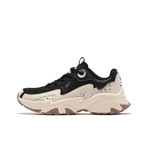 QIAODAN Slip Resistant Balance Low Top Casual Women's Black QIAODAN Slip Resistant Balance Низкий Топ Casual Женский Черный