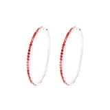Серьги-кольца Летние Яркие Пара (Красный)