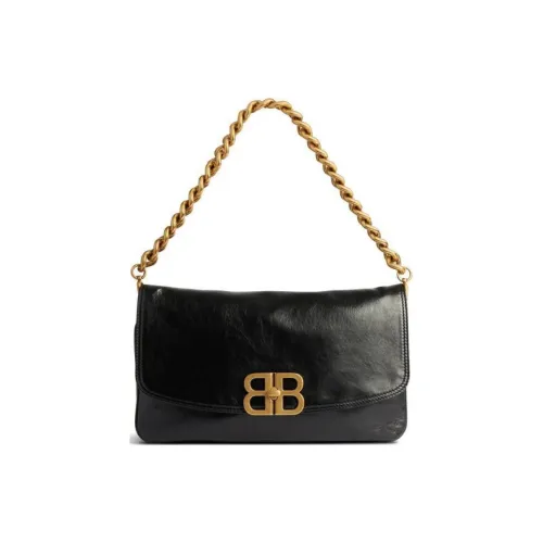 Balenciaga Телячья кожа Сумка через плечо Сумка среднего размера Женская Черная