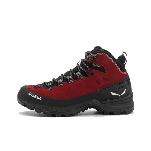 SALEWA ALP Mate Дышащий и Водонепроницаемый MID Топ Outdoor Женский Красный Черный