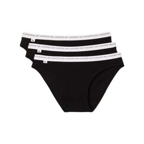 LACOSTE Трусы Женские упаковка из 3 штук черный